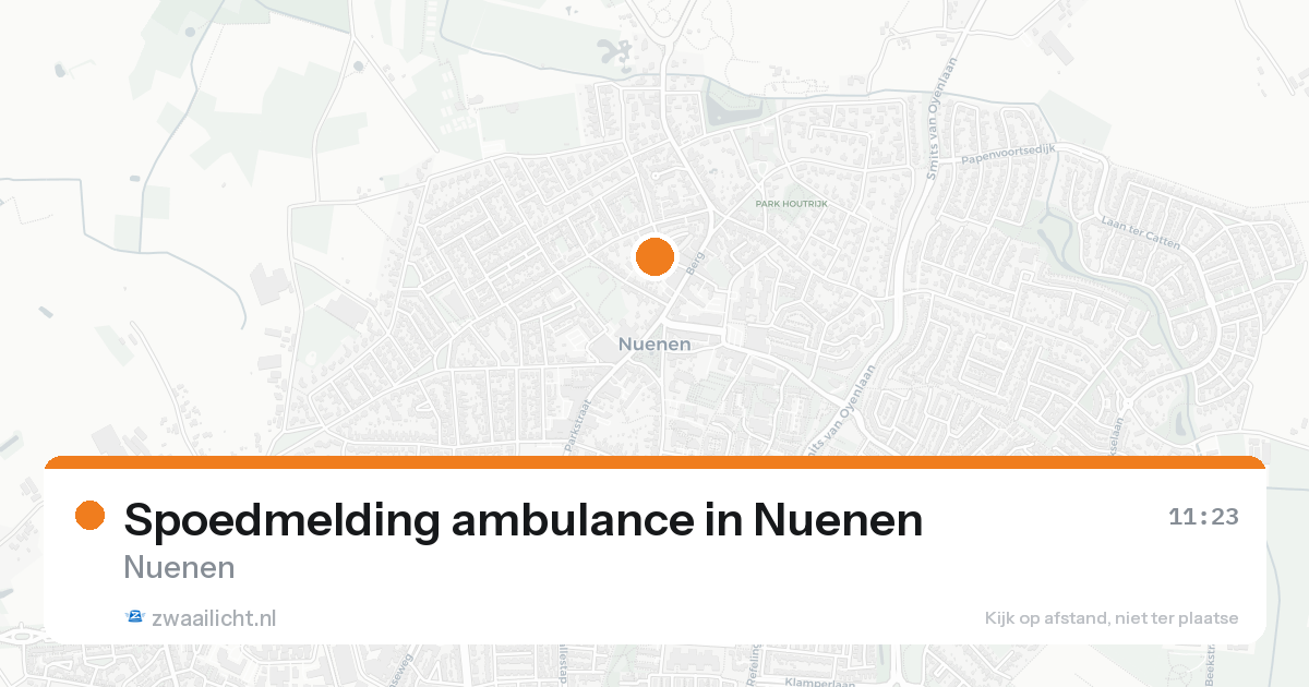Spoedmelding ambulance in Nuenen — 25 jun 2026