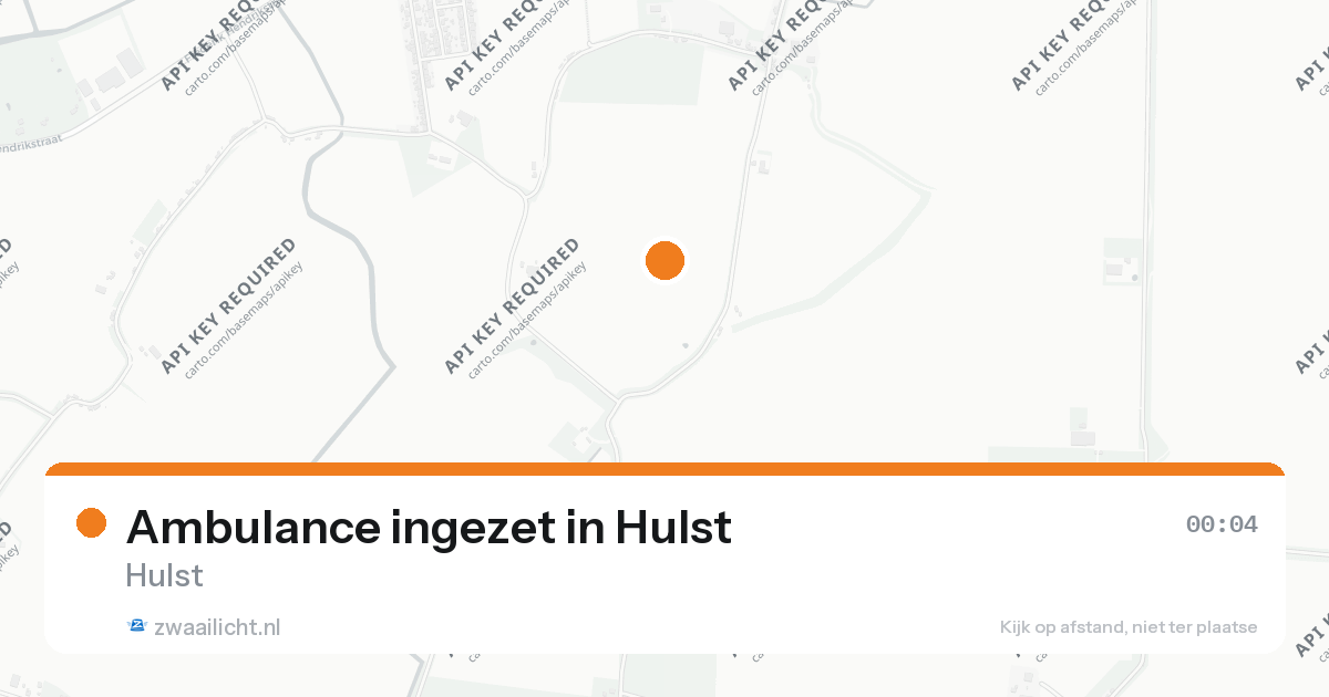 Ambulance ingezet in Hulst — 25 aug 2026