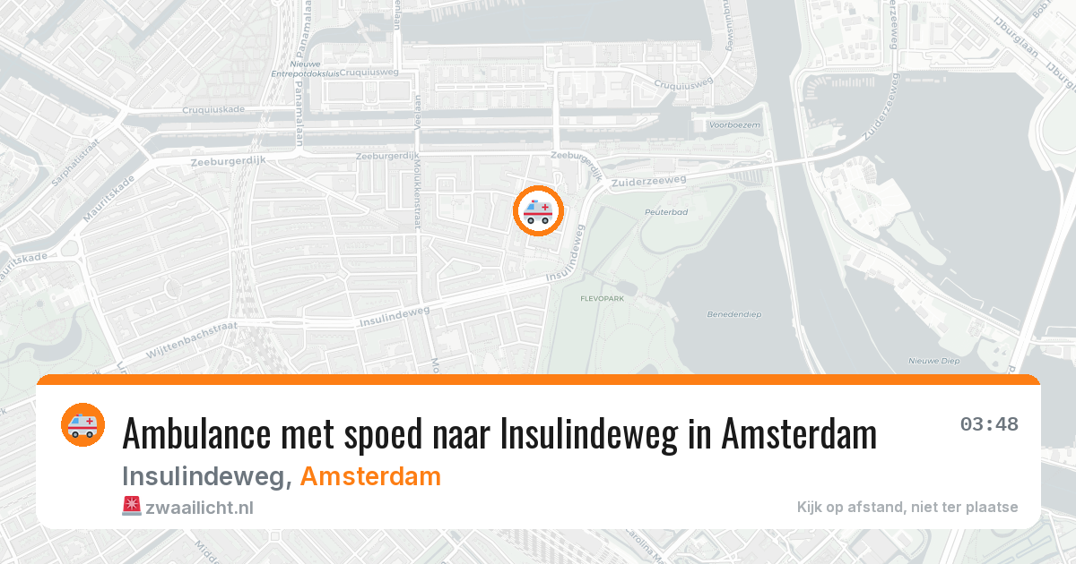 Ambulance met spoed naar Insulindeweg in Amsterdam — 11 apr 2026