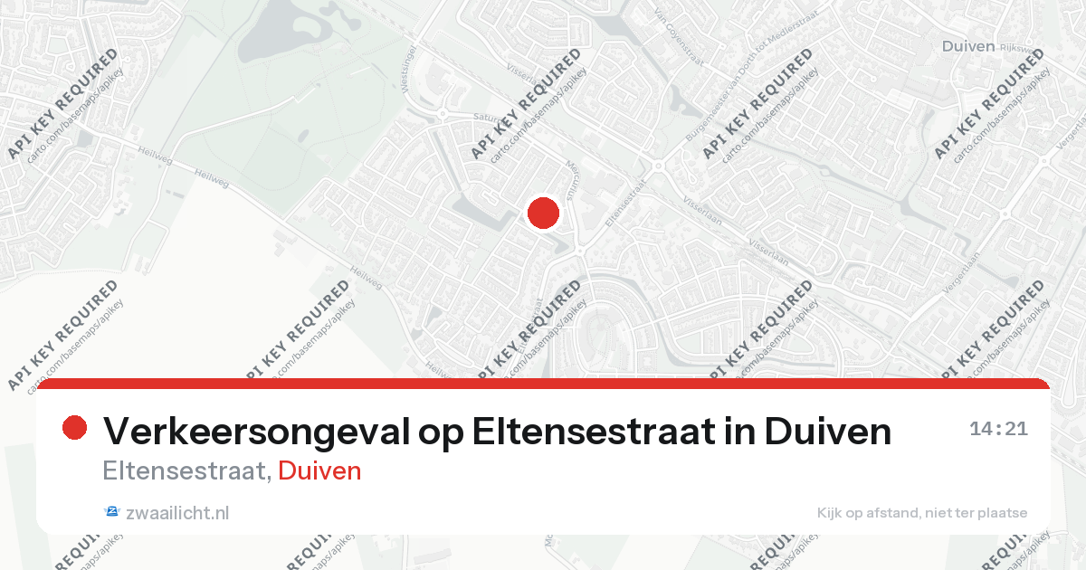 Verkeersongeval op Eltensestraat in Duiven — 26 aug 2026
