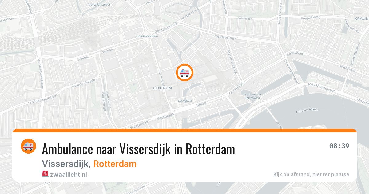 Ambulance naar Vissersdijk in Rotterdam — 14 mei 2026