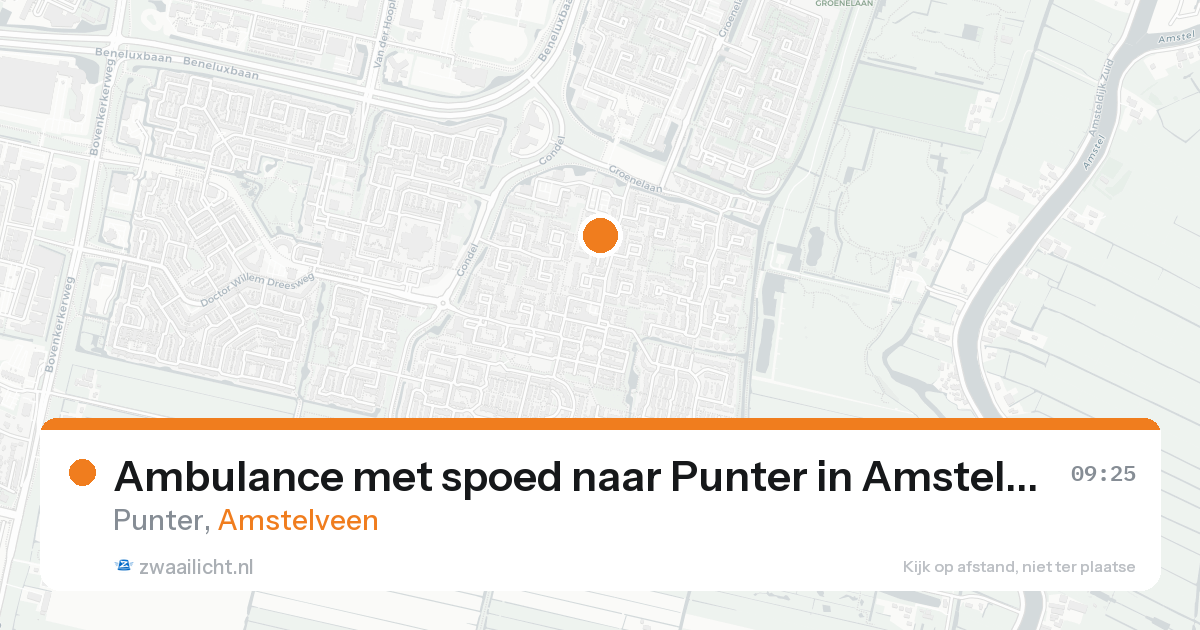 Ambulance met spoed naar Punter in Amstelveen — 11 jun 2026