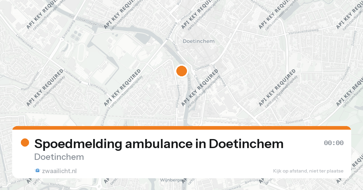 Spoedmelding ambulance in Doetinchem — 14 aug 2026