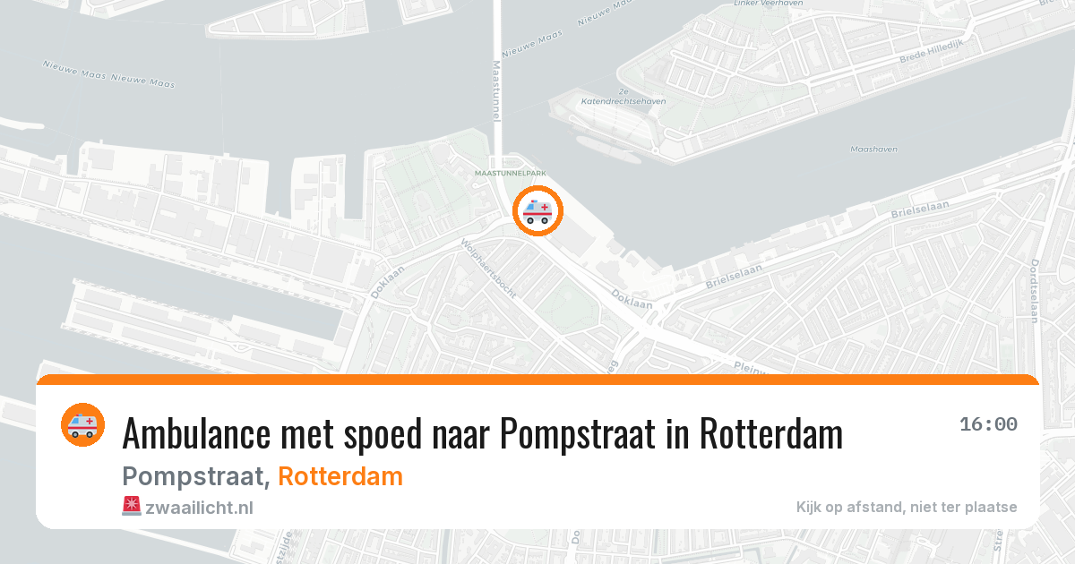Ambulance met spoed naar Pompstraat in Rotterdam — 7 jul 2026