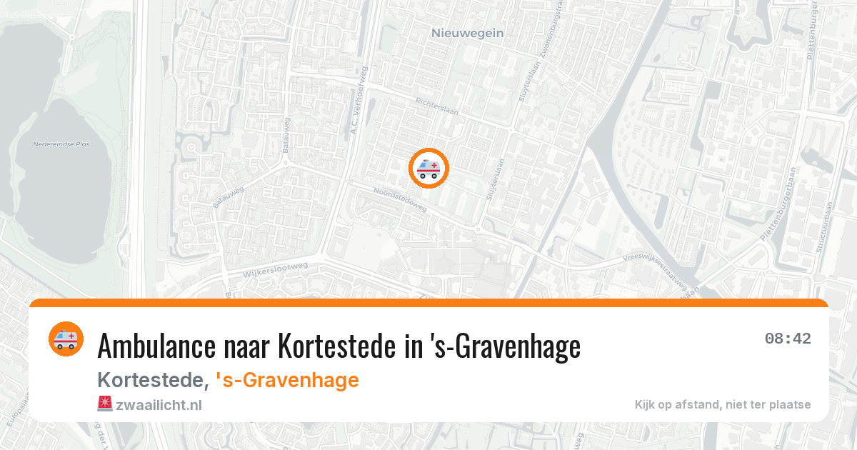Ambulance naar Kortestede in 's-Gravenhage — 26 mrt 2026