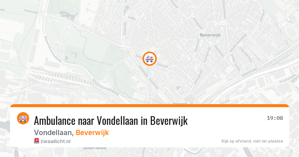 Ambulance naar Vondellaan in Beverwijk — 21 mrt 2026