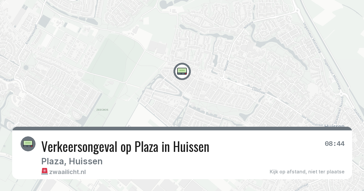 Verkeersongeval op Plaza in Huissen — 9 feb 2026