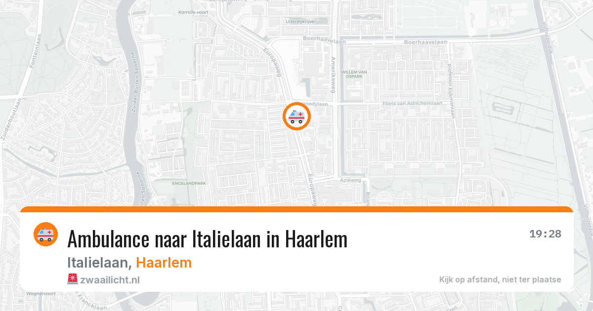 Ambulance naar Italielaan in Haarlem — 25 mrt 2026