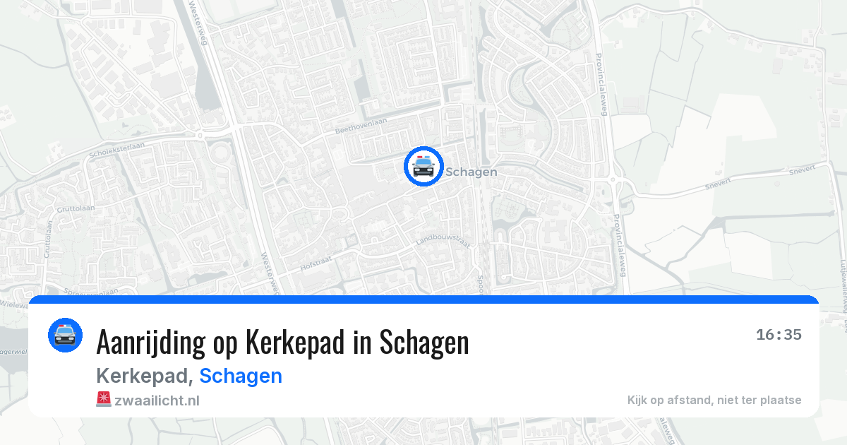 Aanrijding op Kerkepad in Schagen — 11 jul 2026