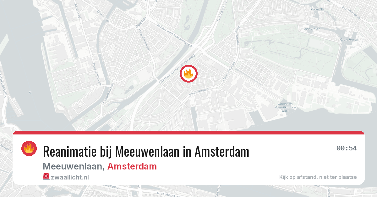 Reanimatie bij Meeuwenlaan in Amsterdam — 27 jun 2026