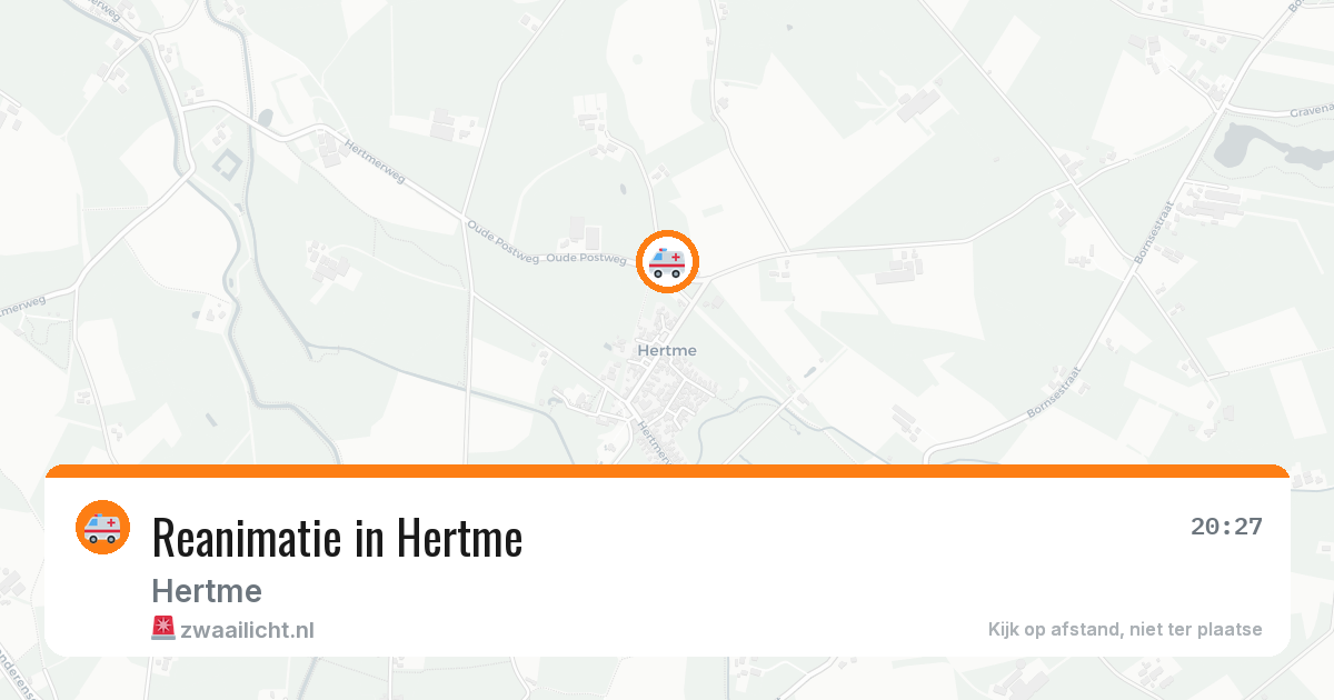 Reanimatie in Hertme — 18 mei 2026