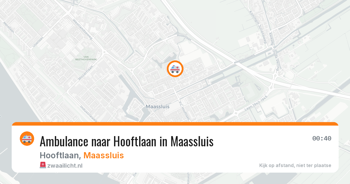 Ambulance naar Hooftlaan in Maassluis — 15 apr 2026