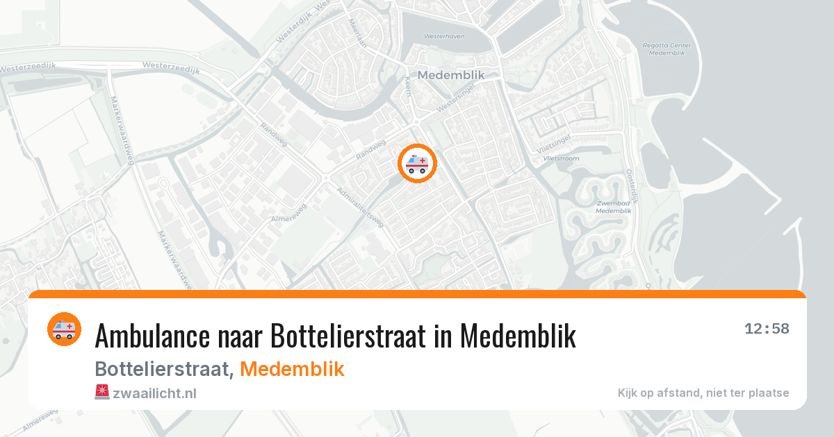 Ambulance naar Bottelierstraat in Medemblik — 26 jun 2026
