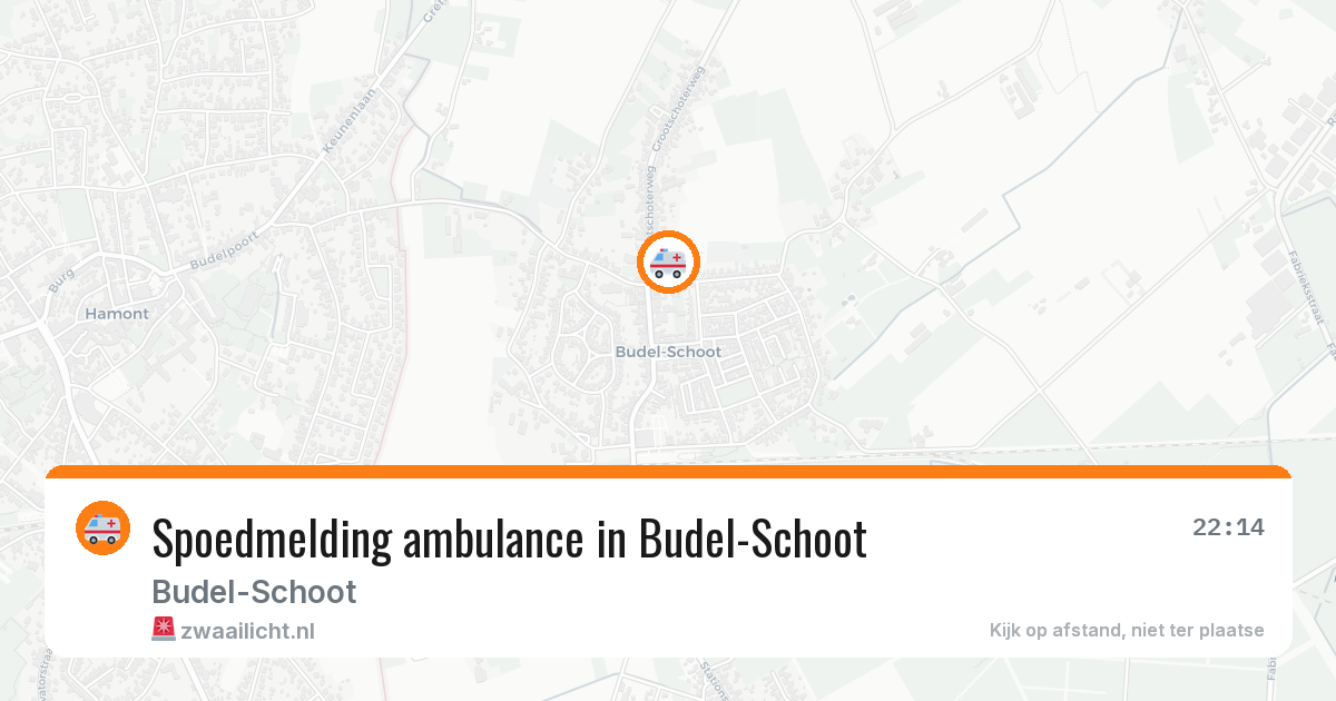 Spoedmelding ambulance in Budel-Schoot — 6 apr 2026