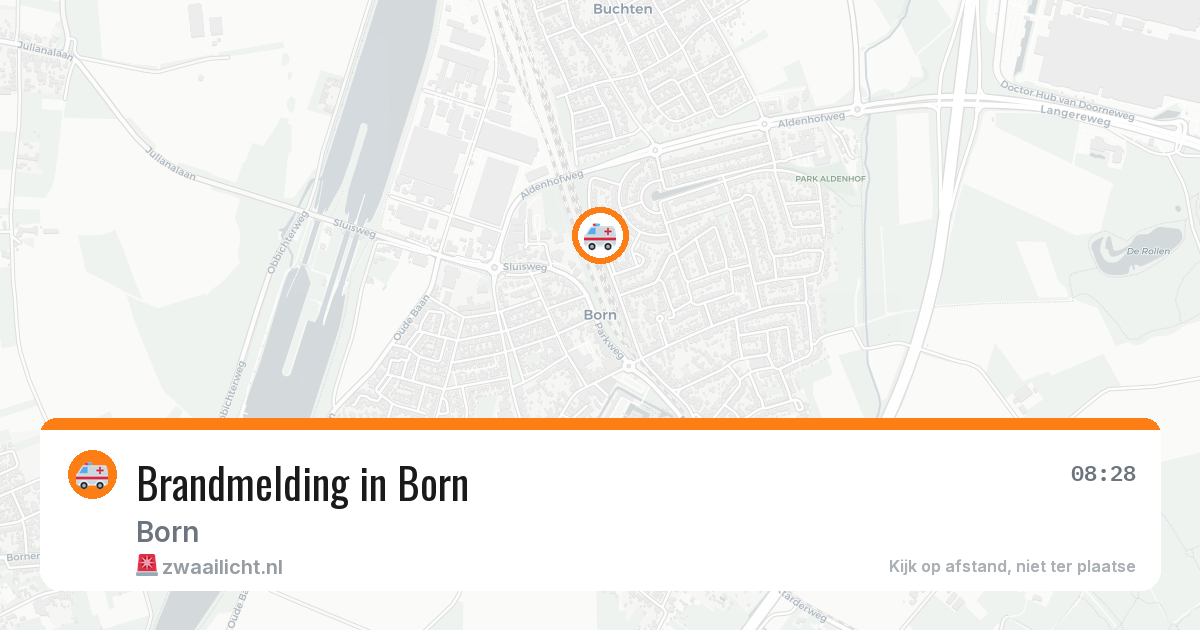 Brandmelding in Born — 4 aug 2026