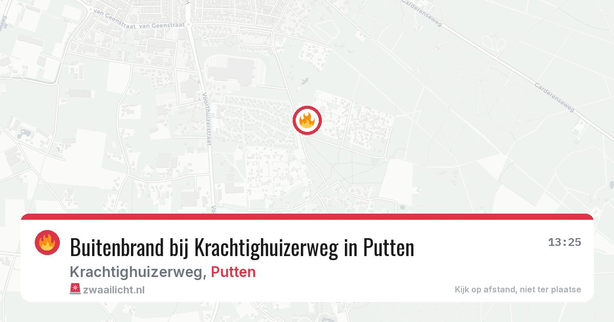 Buitenbrand bij Krachtighuizerweg in Putten — 5 jul 2026