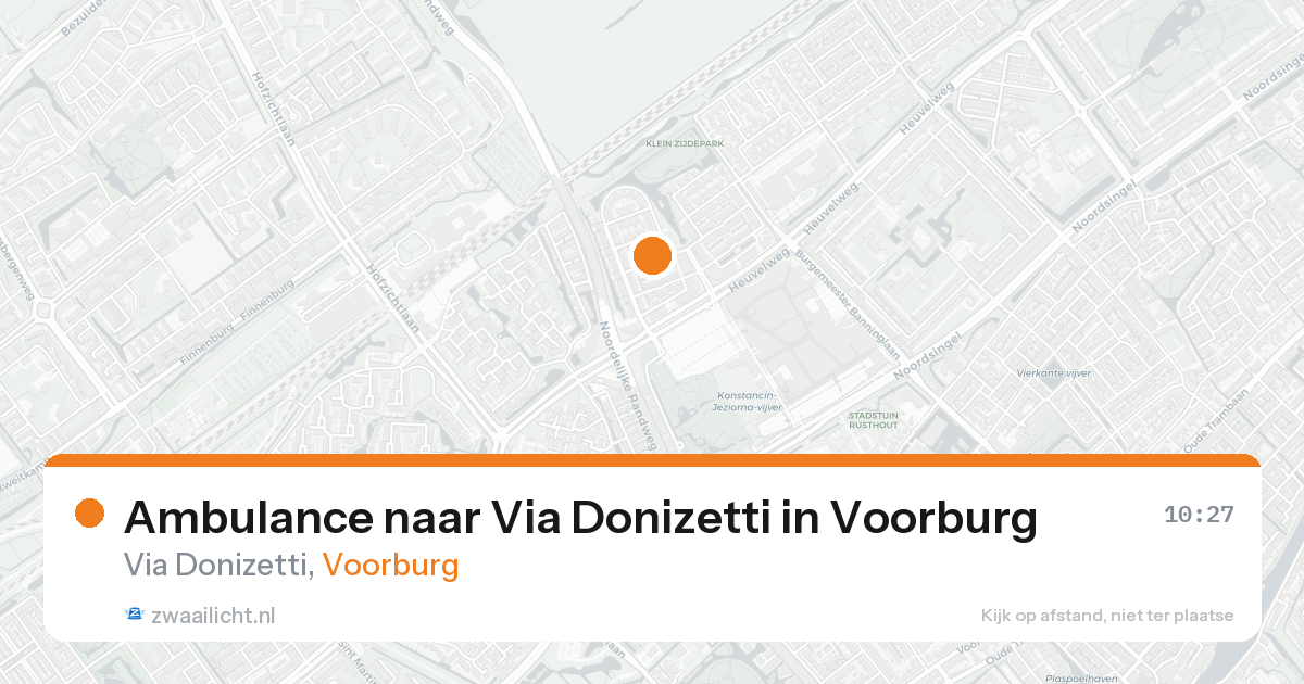 Ambulance naar Via Donizetti in Voorburg — 8 feb 2026