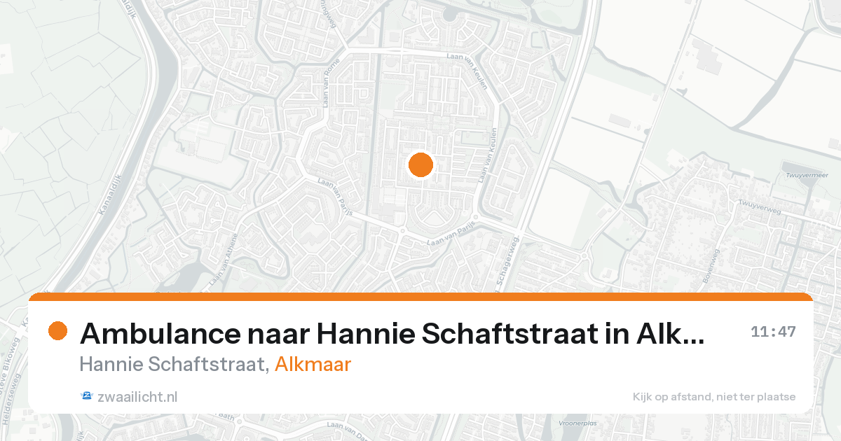 Ambulance naar Hannie Schaftstraat in Alkmaar — 31 jan 2026
