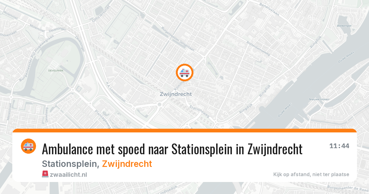 Ambulance met spoed naar Stationsplein in Zwijndrecht — 26 jan 2026