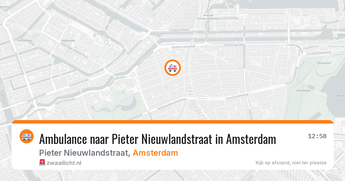 Ambulance naar Pieter Nieuwlandstraat in Amsterdam — 8 apr 2026