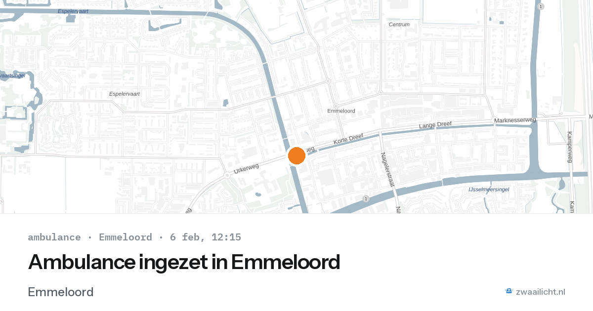 Ambulance ingezet in Emmeloord — 6 feb 2026