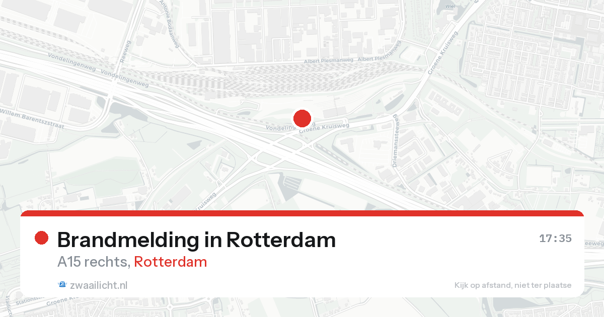 Brandmelding in Rotterdam — 25 aug 2026