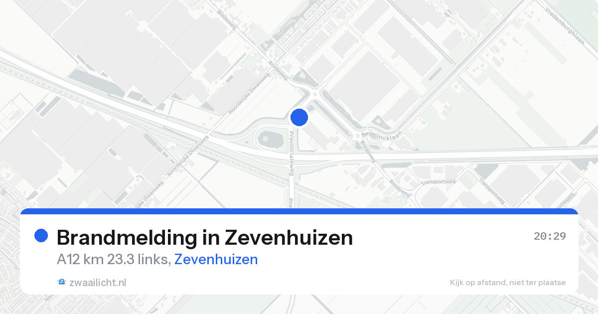 Brandmelding in Zevenhuizen — 21 aug 2026