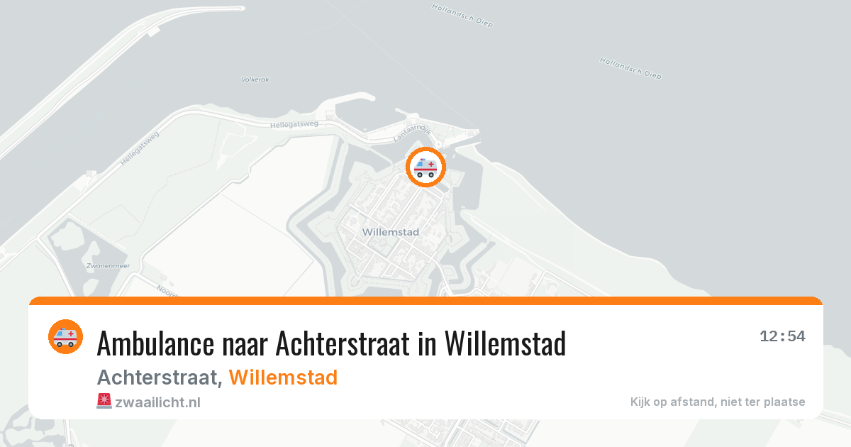 Ambulance naar Achterstraat in Willemstad — 24 jul 2026