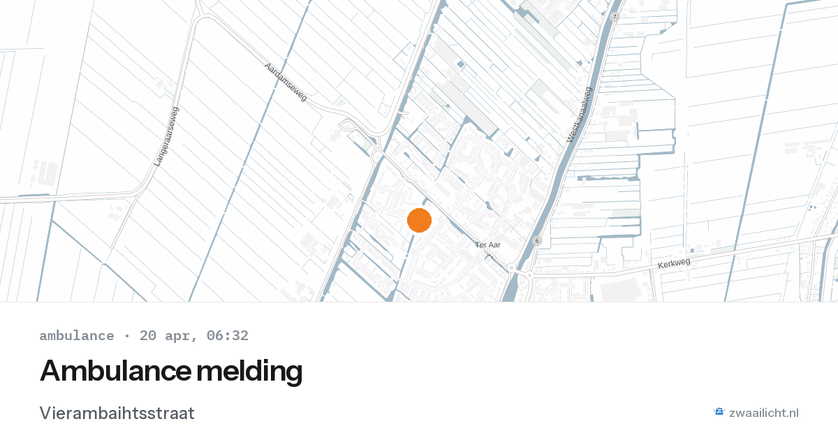 Ambulance melding — 20 apr 2026
