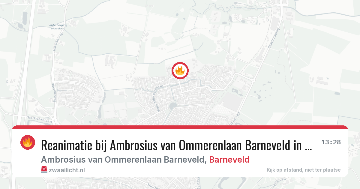 Reanimatie bij Ambrosius van Ommerenlaan Barneveld in Barneveld — 28 mei 2026