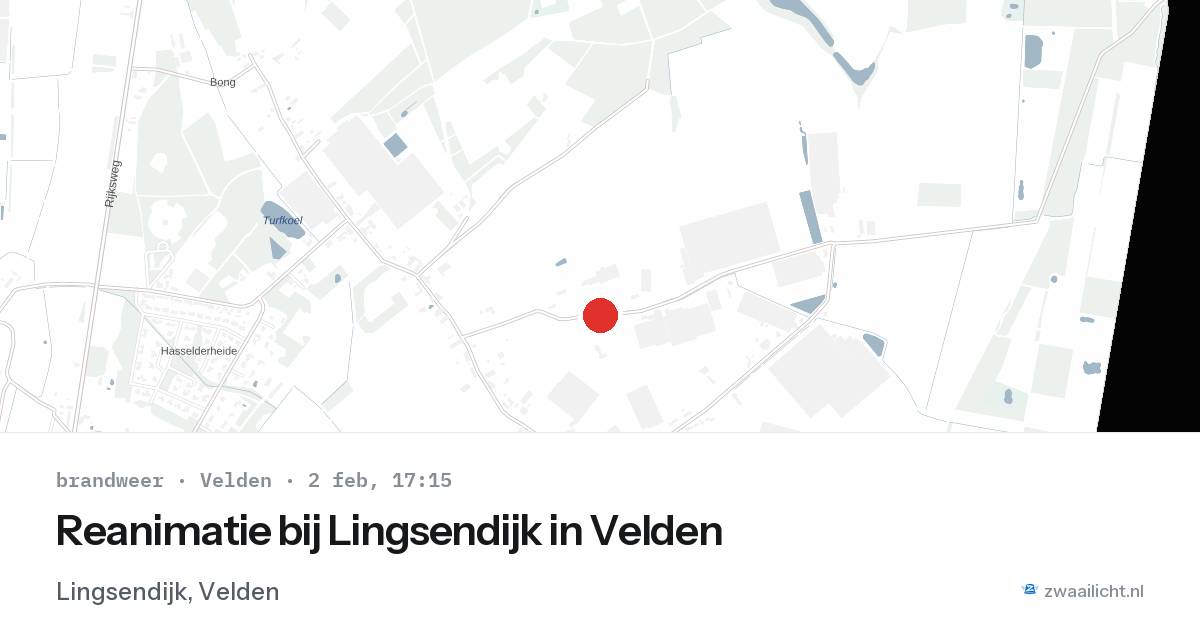 Reanimatie bij Lingsendijk in Velden — 2 feb 2026