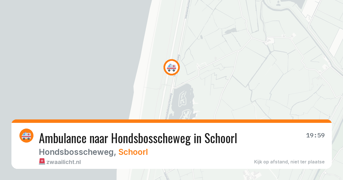 Ambulance naar Hondsbosscheweg in Schoorl — 28 jul 2026