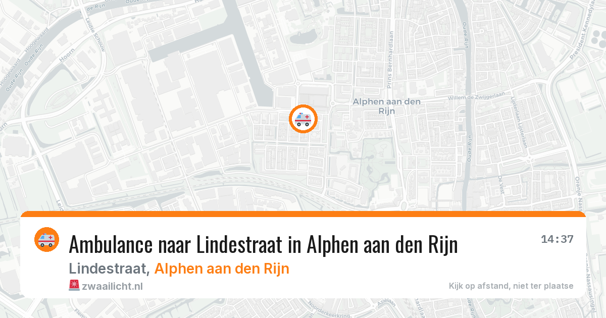 Ambulance naar Lindestraat in Alphen aan den Rijn — 31 jul 2026