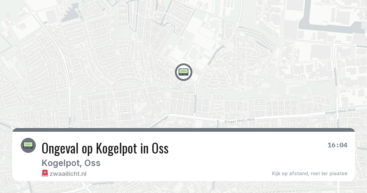 Ongeval op Kogelpot in Oss — 24 jun 2026