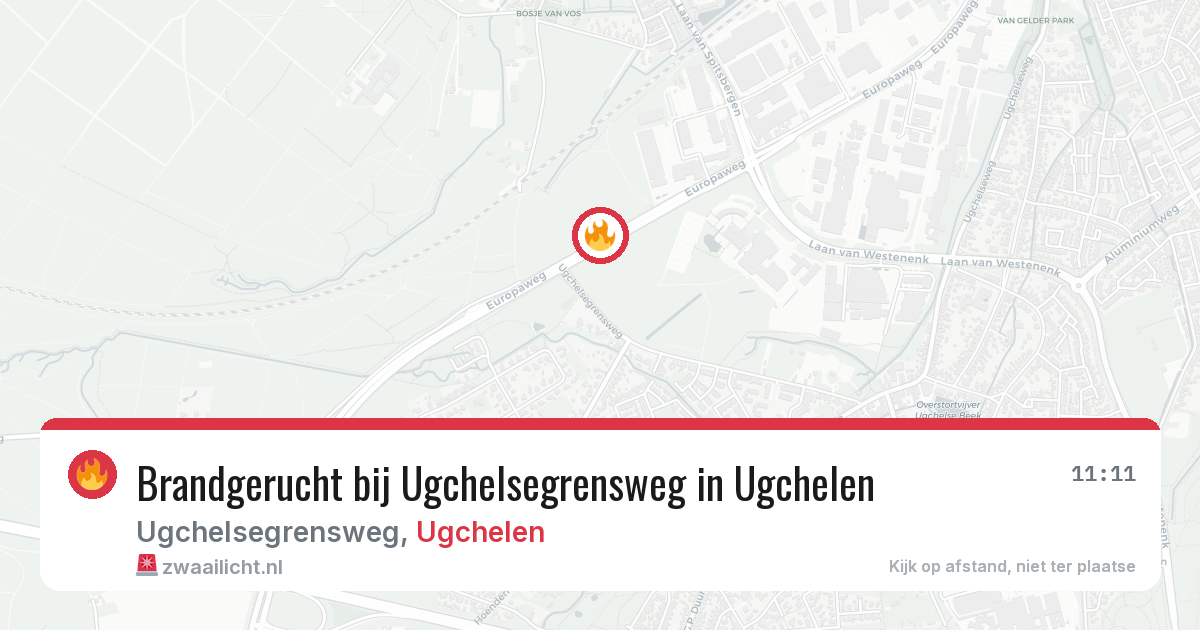 Brandgerucht bij Ugchelsegrensweg in Ugchelen — 2 jun 2026