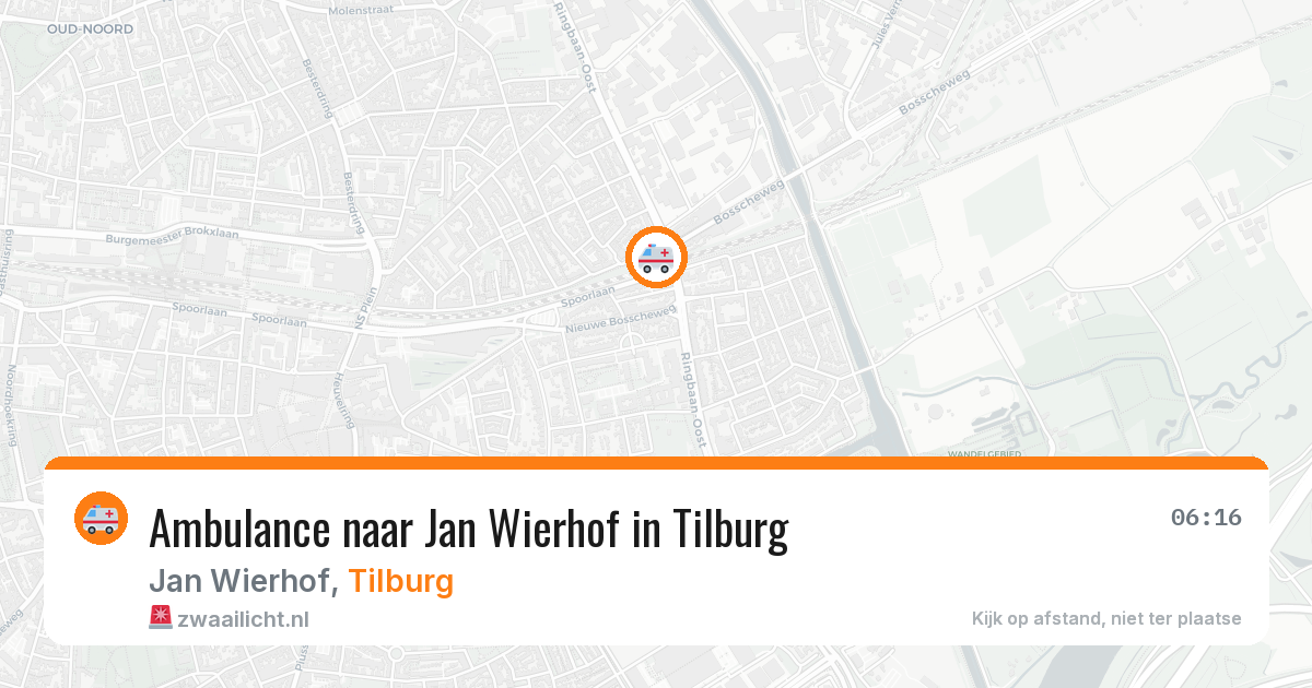 Ambulance naar Jan Wierhof in Tilburg — 25 apr 2026