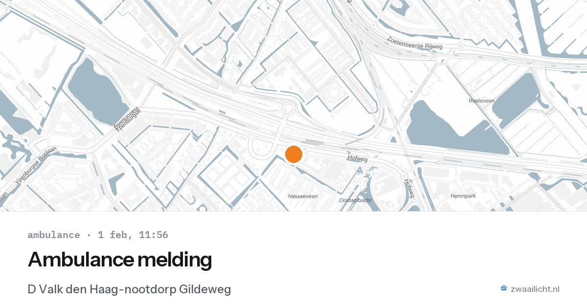 Ambulance melding — 1 feb 2026