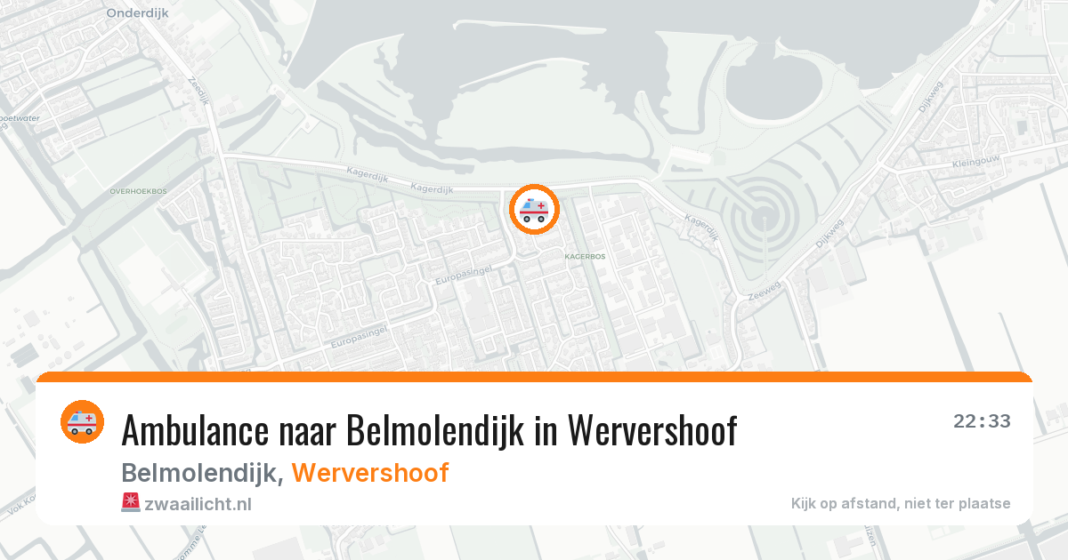 Ambulance naar Belmolendijk in Wervershoof — 16 jul 2026