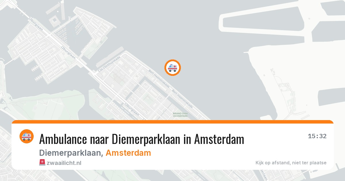 Ambulance naar Diemerparklaan in Amsterdam — 20 mrt 2026