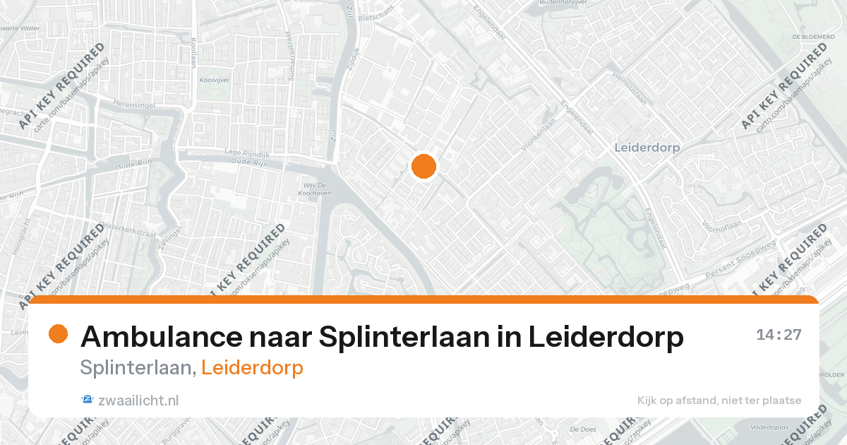 Ambulance naar Splinterlaan in Leiderdorp — 25 aug 2026