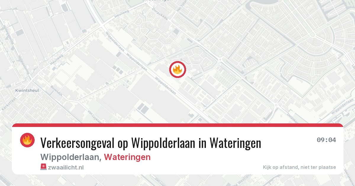 Verkeersongeval op Wippolderlaan in Wateringen — 13 aug 2026