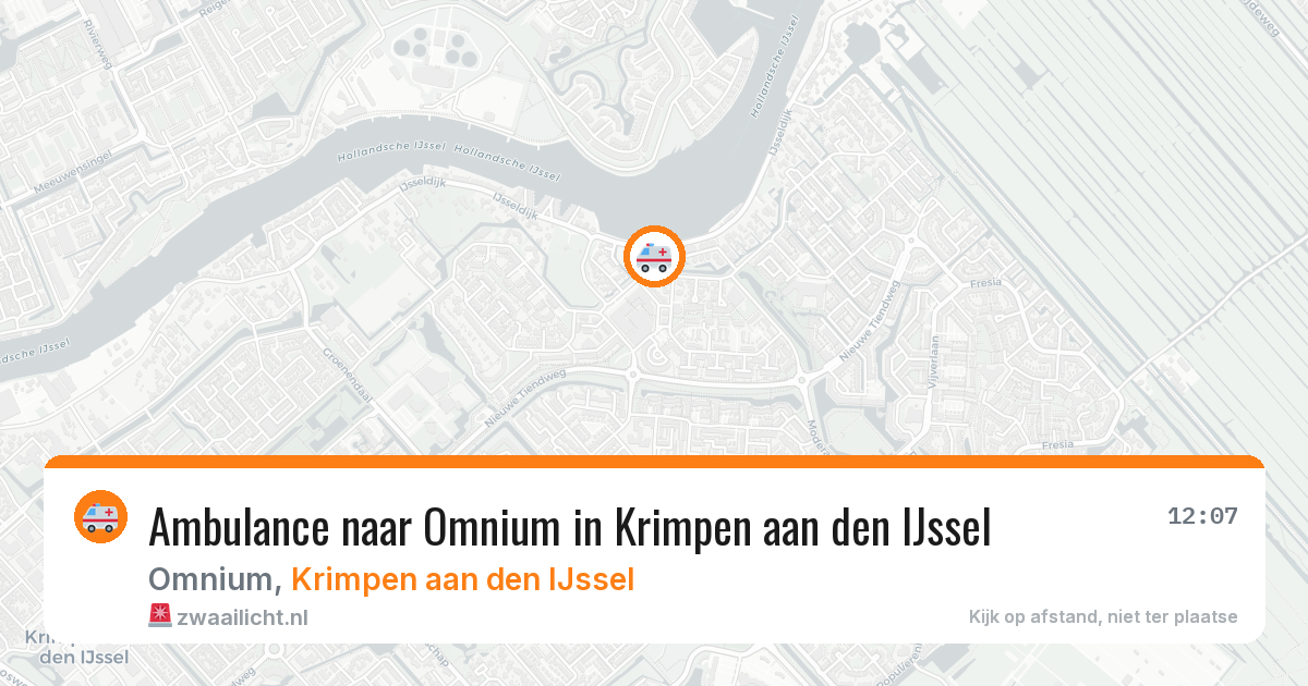 Ambulance naar Omnium in Krimpen aan den IJssel — 6 jun 2026
