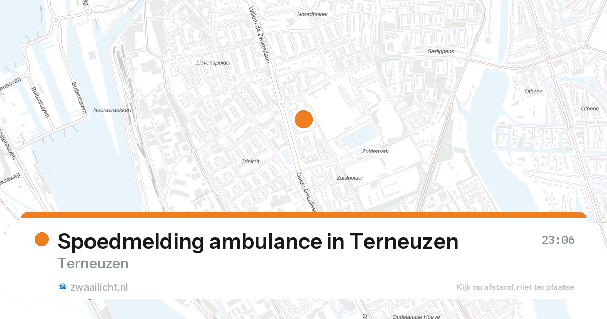 Spoedmelding ambulance in Terneuzen — 31 jan 2026