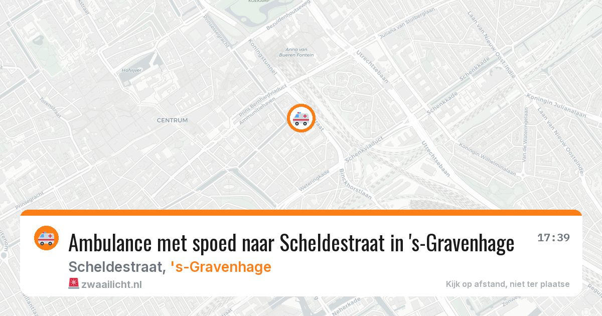 Ambulance met spoed naar Scheldestraat in 's-Gravenhage — 25 mei 2026