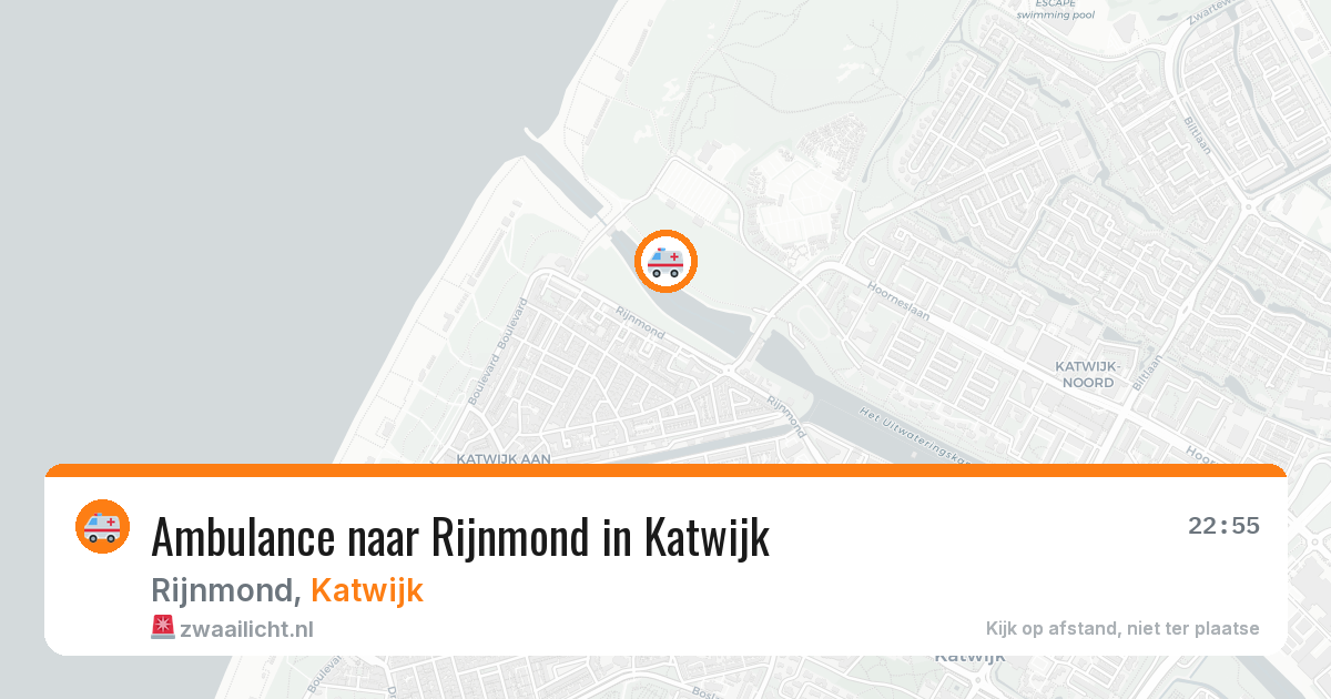 Ambulance naar Rijnmond in Katwijk — 13 aug 2026
