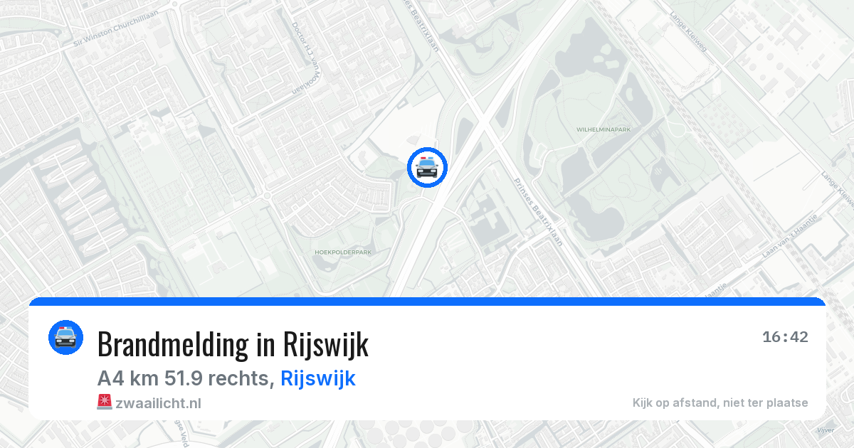 Brandmelding in Rijswijk — 10 aug 2026
