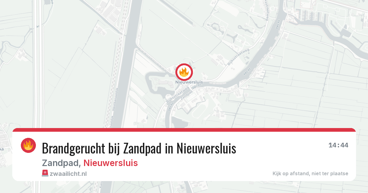 Brandgerucht bij Zandpad in Nieuwersluis — 13 feb 2026