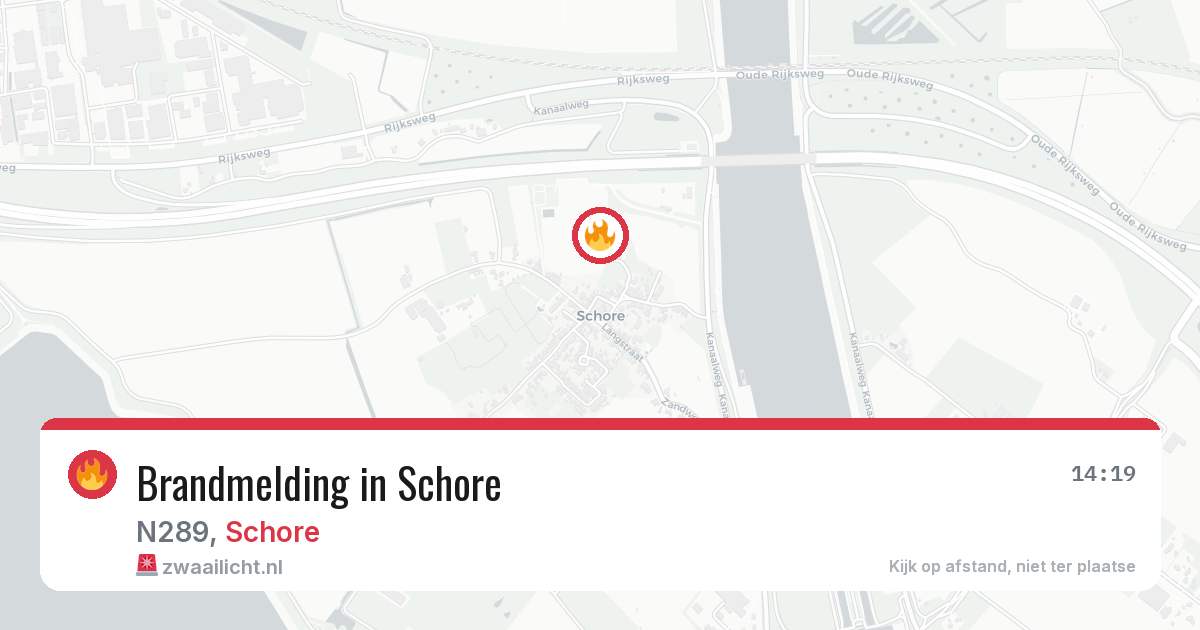 Brandmelding in Schore — 31 jul 2026