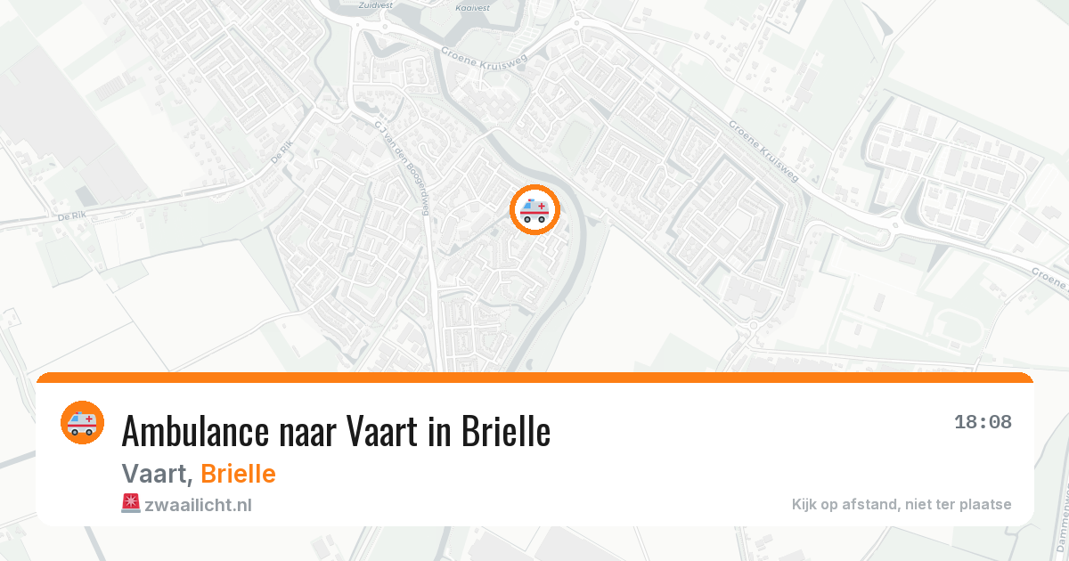 Ambulance naar Vaart in Brielle — 11 aug 2026