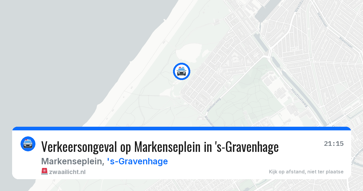 Verkeersongeval op Markenseplein in 's-Gravenhage — 30 jul 2026